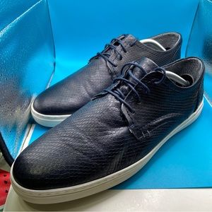 Men’s Bull Boxer Aproche Sneaker Sz. 12 US/45 EU. Black With White Soles. EUC